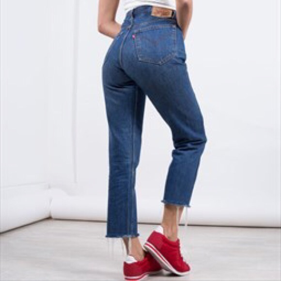 Vintage Levi’s 550 high waist “mom jeans” - dark wash, red tab 80s vintage ❤️💙 - Picture 14 of 14